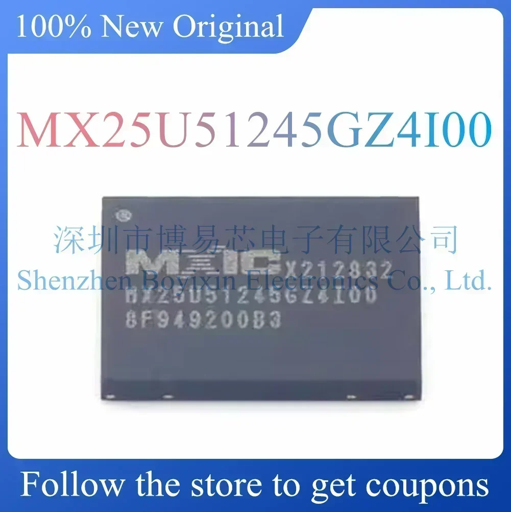 MX25U51245GZ4I00 Standard version
MX25U51245GZ4I00 Standard version