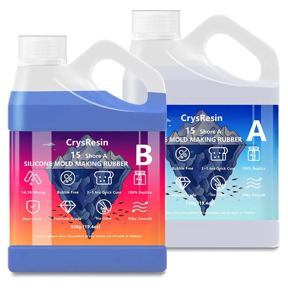 550 мл/550 мл Набор для изготовления силиконовых форм — жидкий силикон, гибкий и прочный, соотношение смешивания 1:1, подходит для изготовления силиконовых форм
550 мл/550 мл Набор для изготовления силиконовых форм — жидкий силикон, гибкий и прочный, соотношение смешивания 1:1, подходит для изготовления силиконовых форм