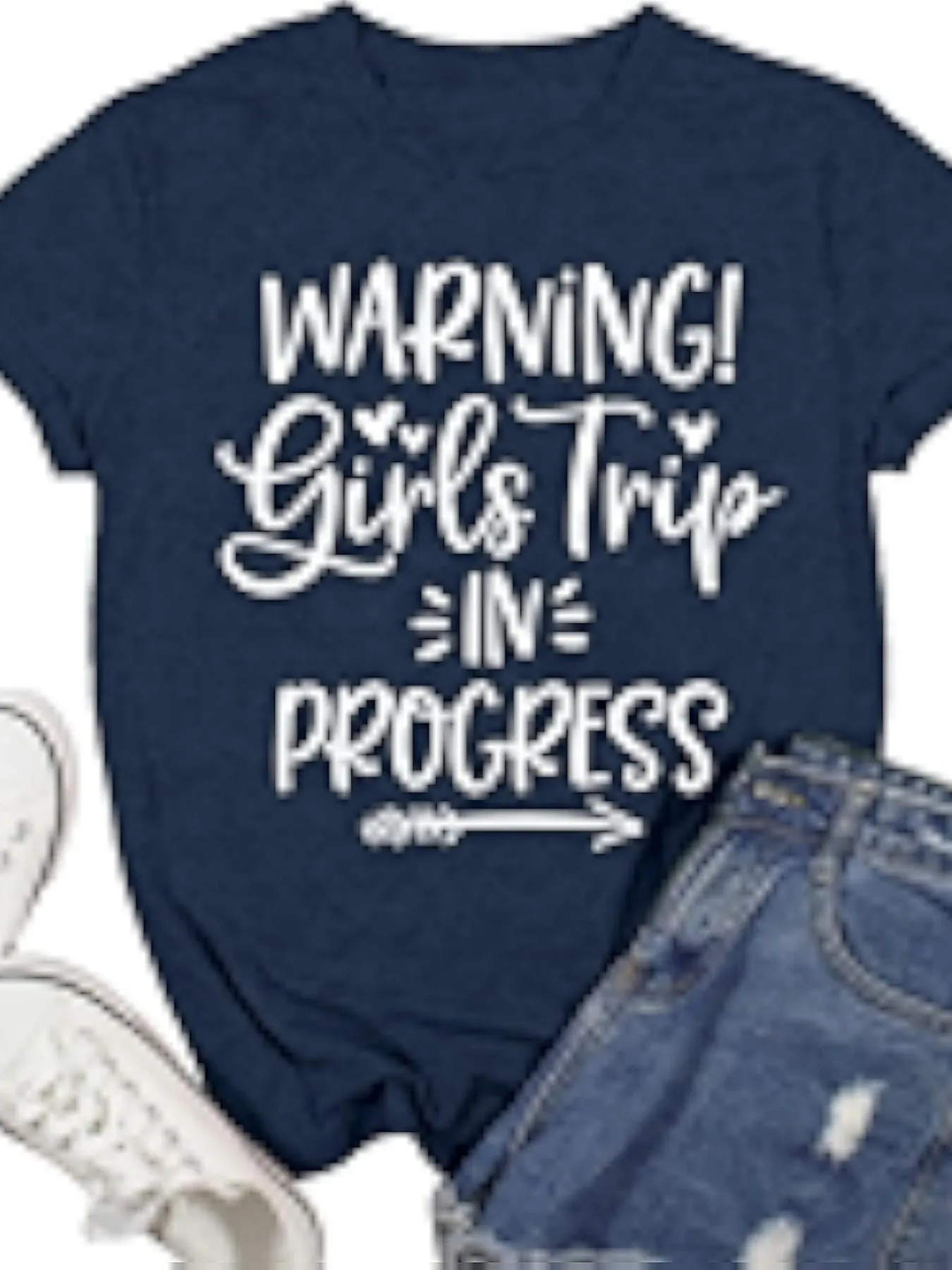 Plus size women's short sleeve T-shirt Warning Girls Trip In Progress comfortable soft fabric summer outfit women's clothing
Plus size women's short sleeve T-shirt Warning Girls Trip In Progress comfortable soft fabric summer outfit women's clothing