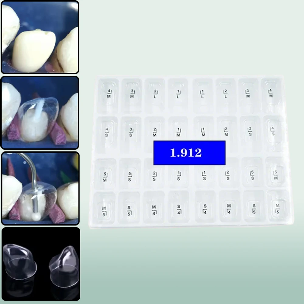 Premium Dental Transparent Crowns Kit for Adults Kids 1.910/1.912 Temporary Posterior Pre-Crown Matrices Matrix Dentist Tool
Premium Dental Transparent Crowns Kit for Adults Kids 1.910/1.912 Temporary Posterior Pre-Crown Matrices Matrix Dentist Tool