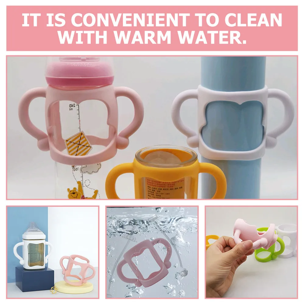 2Pcs Baby Nursing Bottle Handle Easy Transition to Cup Encourage Independent Drinking Comfortable Grip Feeding Bottle Handles
2Pcs Baby Nursing Bottle Handle Easy Transition to Cup Encourage Independent Drinking Comfortable Grip Feeding Bottle Handles