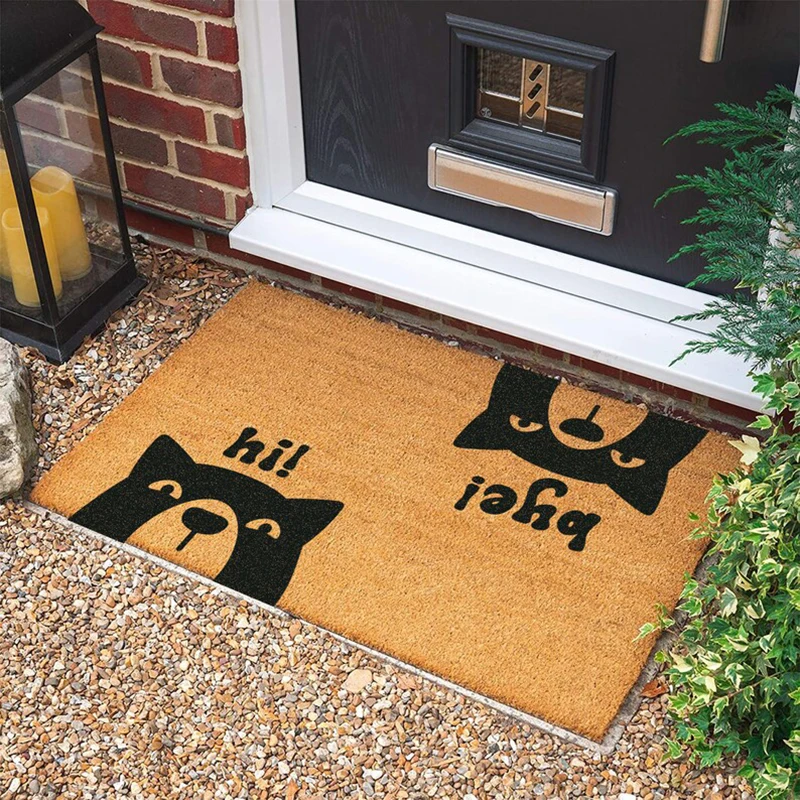 Personalized Coconut Coir Doormat Custom Logo Welcome Mat Front Door Decor Housewarming Gift Pet Animal Doormat Hi Bye Dog Cat
Personalized Coconut Coir Doormat Custom Logo Welcome Mat Front Door Decor Housewarming Gift Pet Animal Doormat Hi Bye Dog Cat