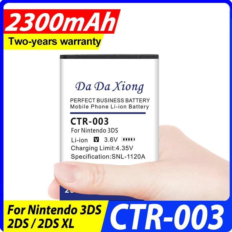 DaDaXiong 2300 мАч CTR-003 CTR 003 CTR-001 Аккумулятор для Nintendo 3DS/2DS/2DS XL 
DaDaXiong 2300 мАч CTR-003 CTR 003 CTR-001 Аккумулятор для Nintendo 3DS/2DS/2DS XL