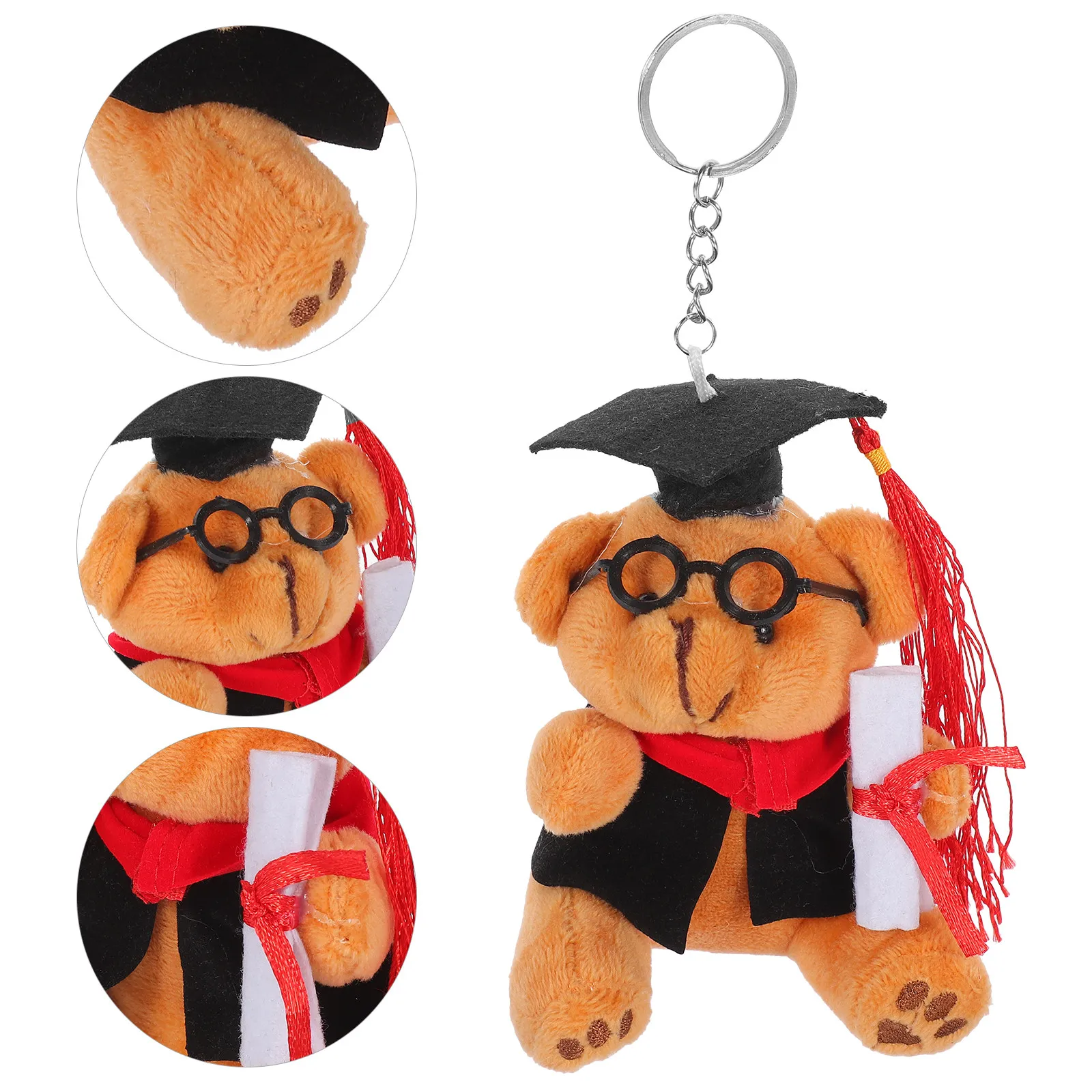 Cute Graduation Bear Keychain with Cap Design for Kids Adults Key Holder Pendant Decoration Organizational Tool for School Party
Cute Graduation Bear Keychain with Cap Design for Kids Adults Key Holder Pendant Decoration Organizational Tool for School Party