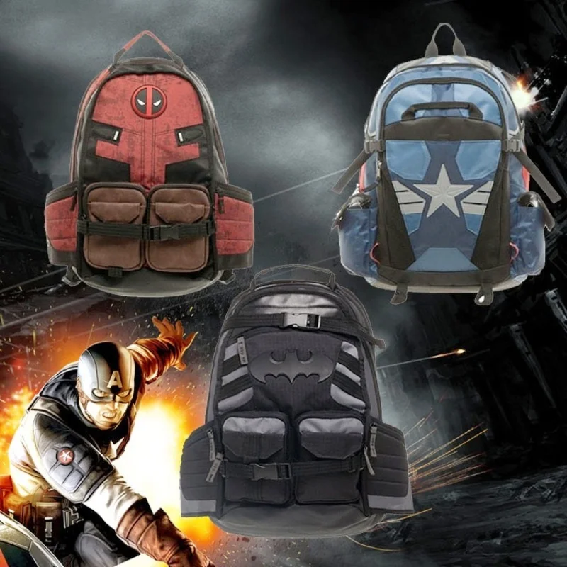 Hot Marvel Avengers Deadpool Captains America Backpack Anime Cartoon Backpacks Outdoor Leisure Travel High Capacity Backpack
Hot Marvel Avengers Deadpool Captains America Backpack Anime Cartoon Backpacks Outdoor Leisure Travel High Capacity Backpack