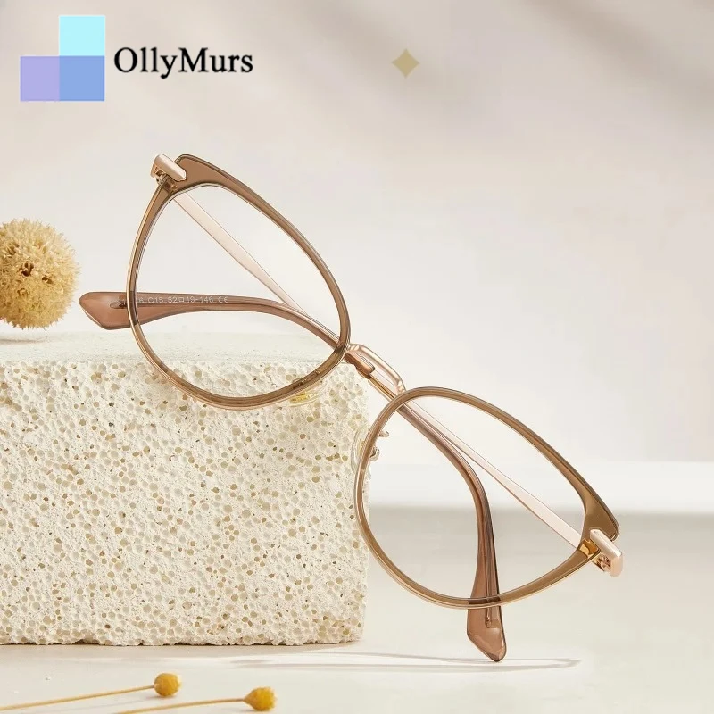 OLLYMURS Новые ретро очки из сплава, оправа для женщин, кошачий глаз, оптические очки по рецепту, модный тренд, простой макияж, стиль Ins
OLLYMURS Новые ретро очки из сплава, оправа для женщин, кошачий глаз, оптические очки по рецепту, модный тренд, простой макияж, стиль Ins