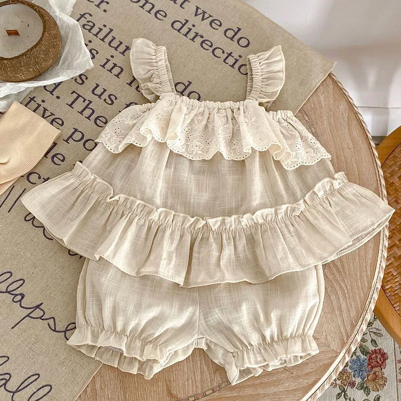 2025 New Summer Korean Style 0-3Yrs Children Clothes Set Sleeveless Solid Color Vest+Shorts Toddler Baby Girl Clothes Suit
2025 New Summer Korean Style 0-3Yrs Children Clothes Set Sleeveless Solid Color Vest+Shorts Toddler Baby Girl Clothes Suit