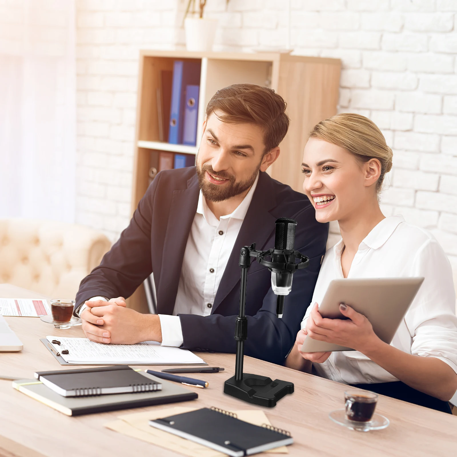 Desktop Microphone Stand with Dual Mounting Options Shockproof Holder and Secure Clip for Conferencing Lectures Podcasting Mic
Desktop Microphone Stand with Dual Mounting Options Shockproof Holder and Secure Clip for Conferencing Lectures Podcasting Mic