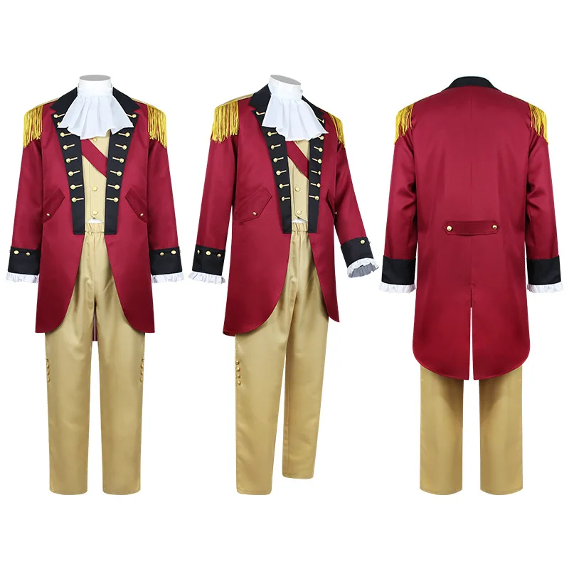 Colonial Period President George Washington Cosplay Costume Hamilton Musical Retro Military Uniform Halloween Cos Outfits
Colonial Period President George Washington Cosplay Costume Hamilton Musical Retro Military Uniform Halloween Cos Outfits