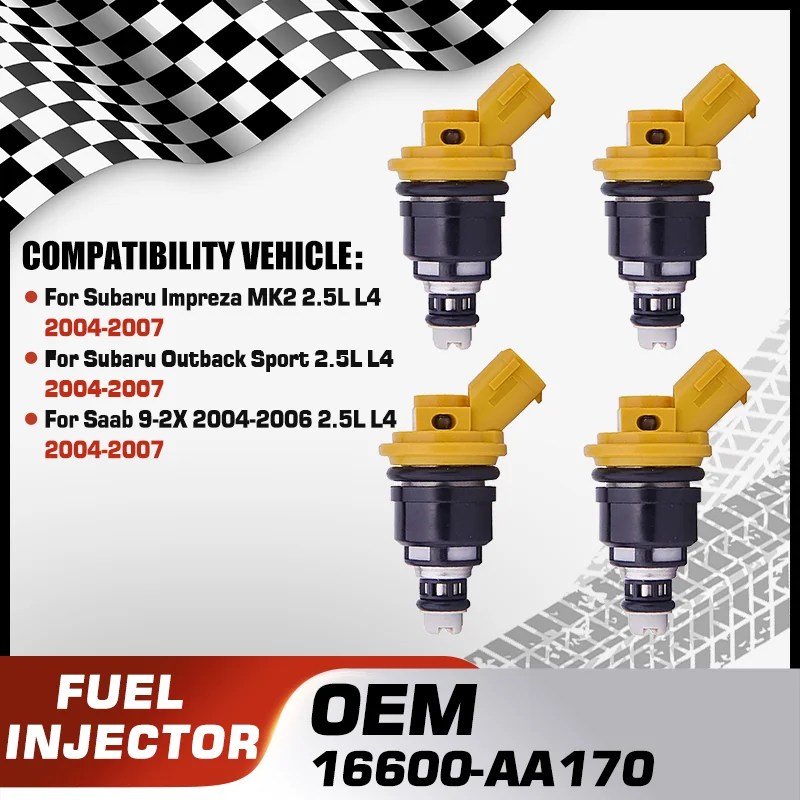 Fuel Injector Nozzle For Subaru Impreza MK2 2.5L L4 Subaru Outback Sport 2.5L L4 Saab 9-2X 2004-2006 2.5L L4 2004 2005 2006 2007
Fuel Injector Nozzle For Subaru Impreza MK2 2.5L L4 Subaru Outback Sport 2.5L L4 Saab 9-2X 2004-2006 2.5L L4 2004 2005 2006 2007