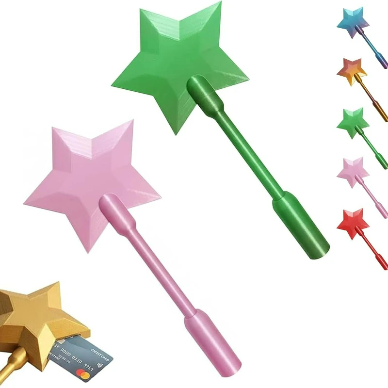 Magic Star Design Wand Shaped Card Holder, Portable Credit Card Case, Lightweight Stylish Contactless Payment ETC Card Organizer
Magic Star Design Wand Shaped Card Holder, Portable Credit Card Case, Lightweight Stylish Contactless Payment ETC Card Organizer