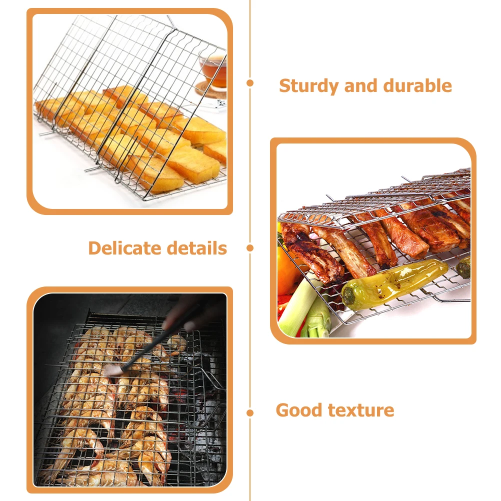 Stainless Steel Grill Rack Foldable Bbq Side Holder Griddle Barbecue Nets Square Detachable Rack Household Basket Camping Picnic
Stainless Steel Grill Rack Foldable Bbq Side Holder Griddle Barbecue Nets Square Detachable Rack Household Basket Camping Picnic