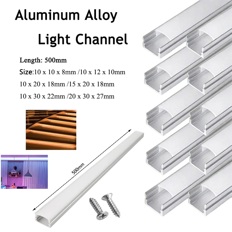 1PCS U-Shaped Aluminum LED Channel System , Diffused Channel for LED Strip Lights,with Frosted PVC Cover
1PCS U-Shaped Aluminum LED Channel System , Diffused Channel for LED Strip Lights,with Frosted PVC Cover