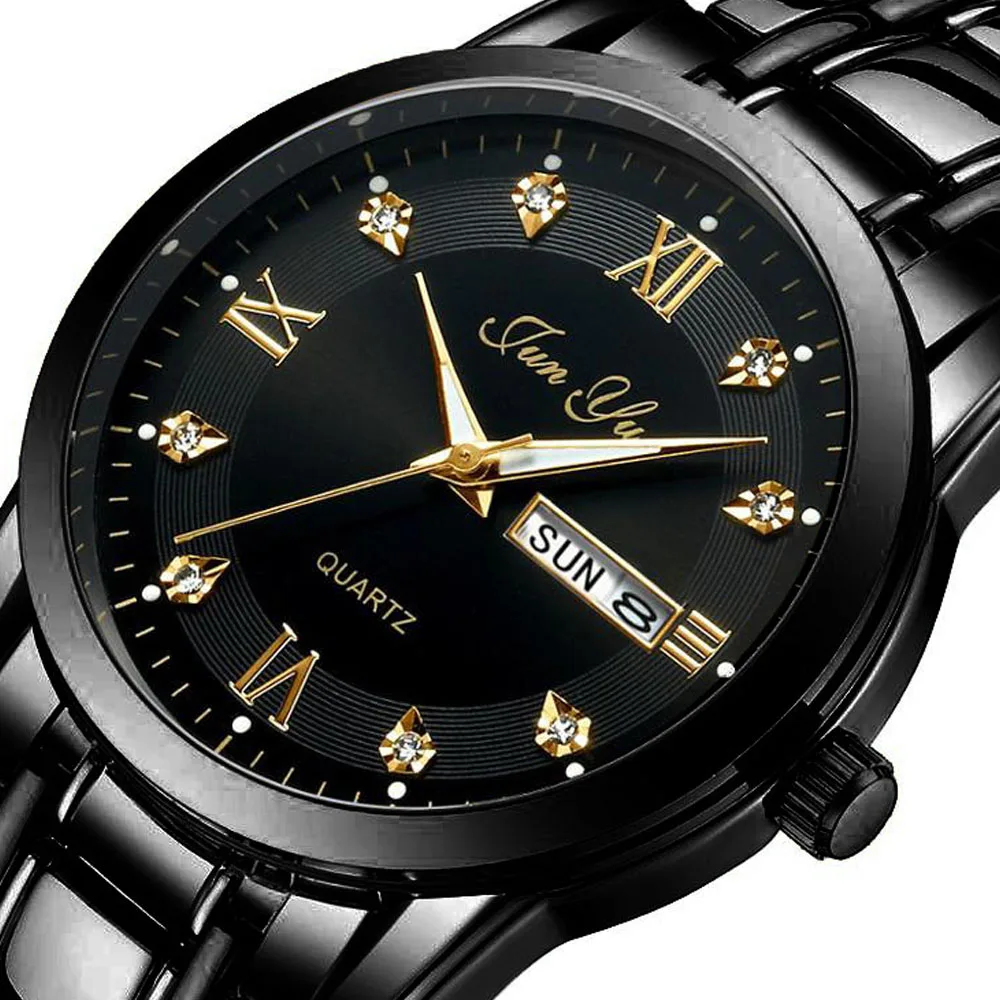 Steel Belt Watch Diamond Scale Men's Watch Luminous Waterproof Steel Watch Quartz Date Calendar Men Watch Male Relogio Masculino
Steel Belt Watch Diamond Scale Men's Watch Luminous Waterproof Steel Watch Quartz Date Calendar Men Watch Male Relogio Masculino