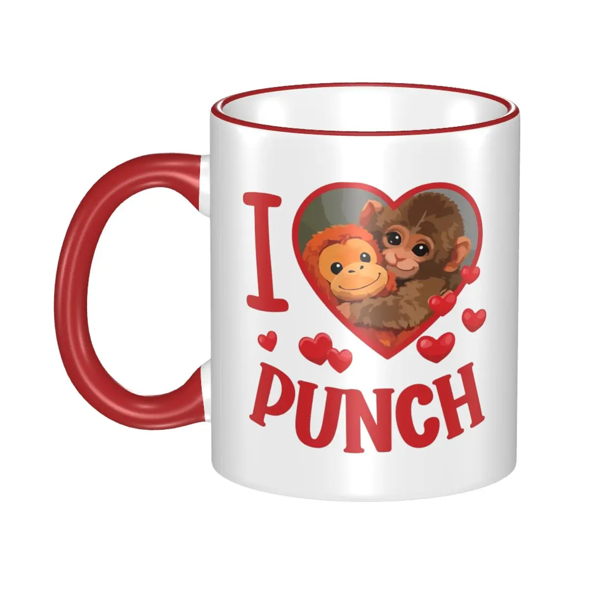 I Love Cute Punch Monkey Heart Gift Mug for Women Men Fun Tea Cup Present for Office
I Love Cute Punch Monkey Heart Gift Mug for Women Men Fun Tea Cup Present for Office