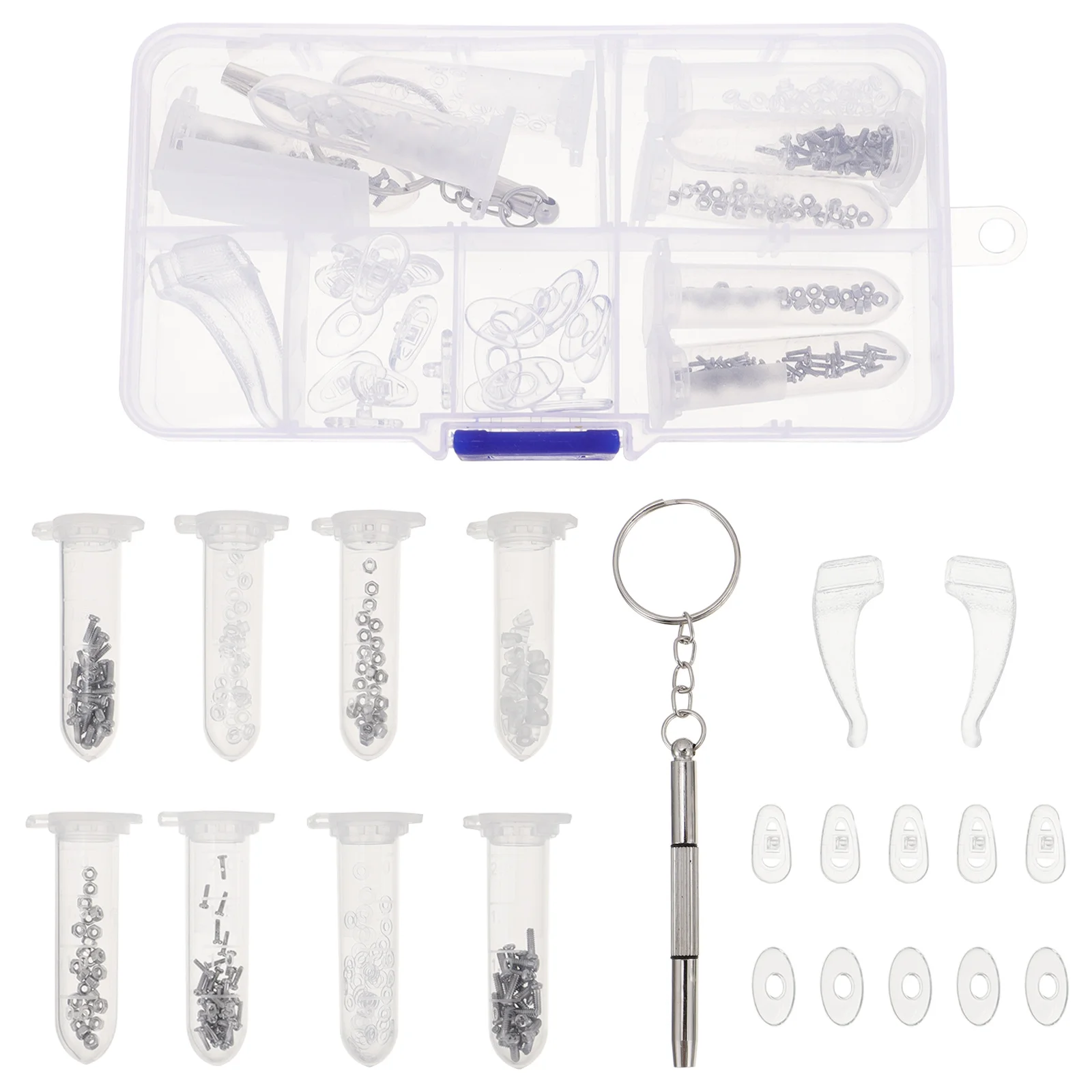 1 set Eyeglass Repair Kit 6-In-1 Tools Set For Glasses Sunglasses Watch Small Electronics Maintenance Rust-Resistant Screws
1 set Eyeglass Repair Kit 6-In-1 Tools Set For Glasses Sunglasses Watch Small Electronics Maintenance Rust-Resistant Screws