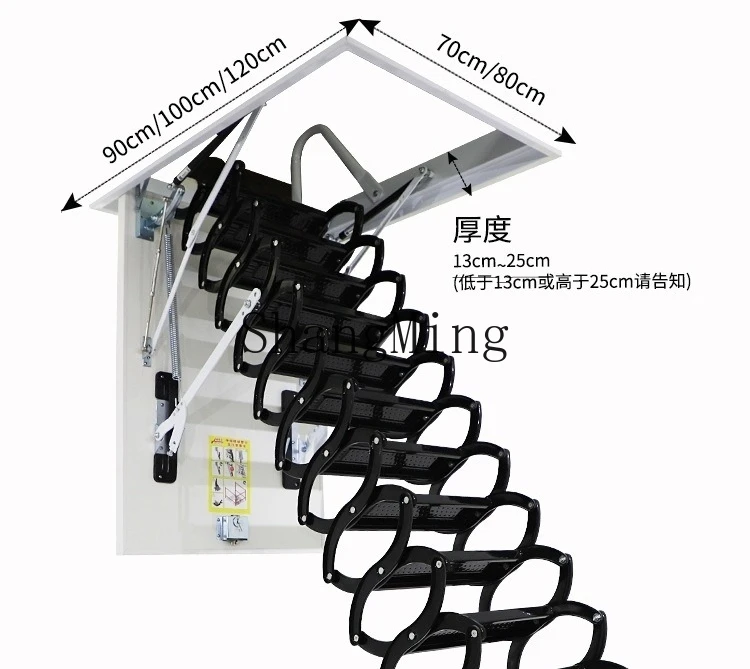 CL Loft Electric Retractable Staircase Aluminum Alloy Household Folding Ladder Multi-Functional Stretch Ladder Storage Indoor
CL Loft Electric Retractable Staircase Aluminum Alloy Household Folding Ladder Multi-Functional Stretch Ladder Storage Indoor