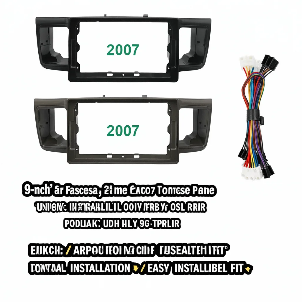 9-дюймовая рамка для автомобильного радиоприемника для Toyota Corolla 2007, адаптер панели приборной панели, комплект отделки 2DIN для установки
9-дюймовая рамка для автомобильного радиоприемника для Toyota Corolla 2007, адаптер панели приборной панели, комплект отделки 2DIN для установки