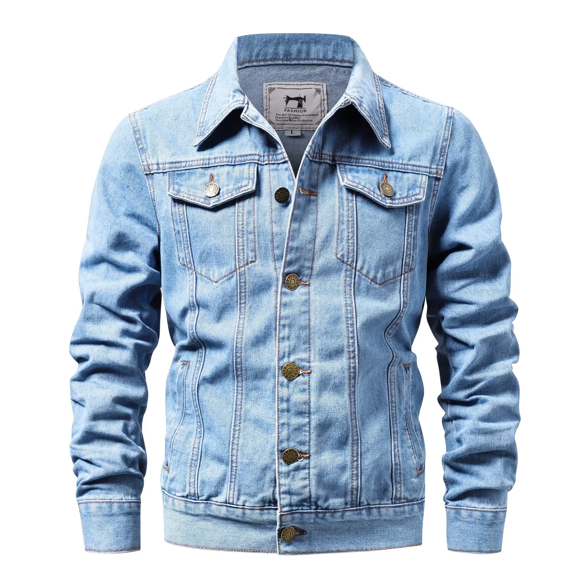 2023 Spring and Autumn Men's Denim Jacket Cotton Casual Slim Fitting Jacket Men's Denim Jacket
2023 Spring and Autumn Men's Denim Jacket Cotton Casual Slim Fitting Jacket Men's Denim Jacket