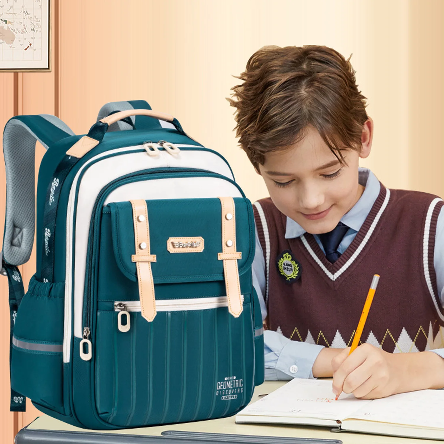 school bag Kids backpack water proof Preschool Ages 6-18 Spine protection Reduce the burden Large capacity
school bag Kids backpack water proof Preschool Ages 6-18 Spine protection Reduce the burden Large capacity