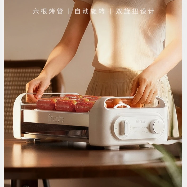Multifunctional sausage grill machine household small mini dormitory automatic hot dog machine three-in-one
Multifunctional sausage grill machine household small mini dormitory automatic hot dog machine three-in-one