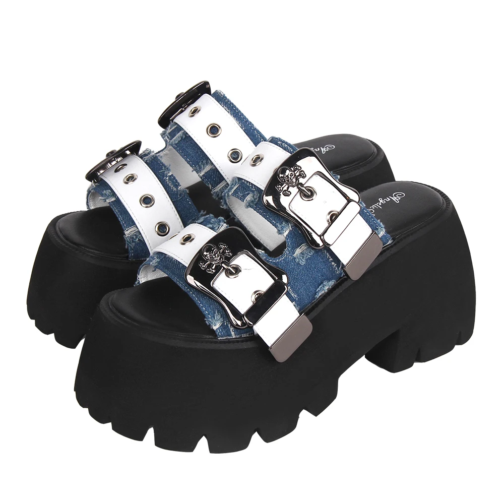 Large Size 2023 Summer Women Platform Sandals Anime Skull Rivets Ladies Dark Gothic Punk Lolita Cosplay Shoes Sandals Slippers
Large Size 2023 Summer Women Platform Sandals Anime Skull Rivets Ladies Dark Gothic Punk Lolita Cosplay Shoes Sandals Slippers