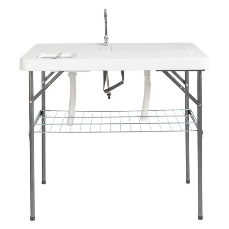 101*65.5*92cm HDPE Rectangular With Barbed Wire Foldable Outdoor Fish Killing Table White
101*65.5*92cm HDPE Rectangular With Barbed Wire Foldable Outdoor Fish Killing Table White