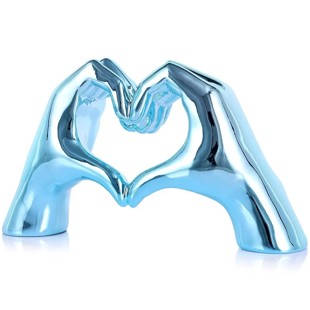 Sky Blue Heart Hands Sculpture Boho Living Room Decor, Aesthetic Shelf Decoration, I For Coffee Table, Shelves, Home, Bedroom,
Sky Blue Heart Hands Sculpture Boho Living Room Decor, Aesthetic Shelf Decoration, I For Coffee Table, Shelves, Home, Bedroom,