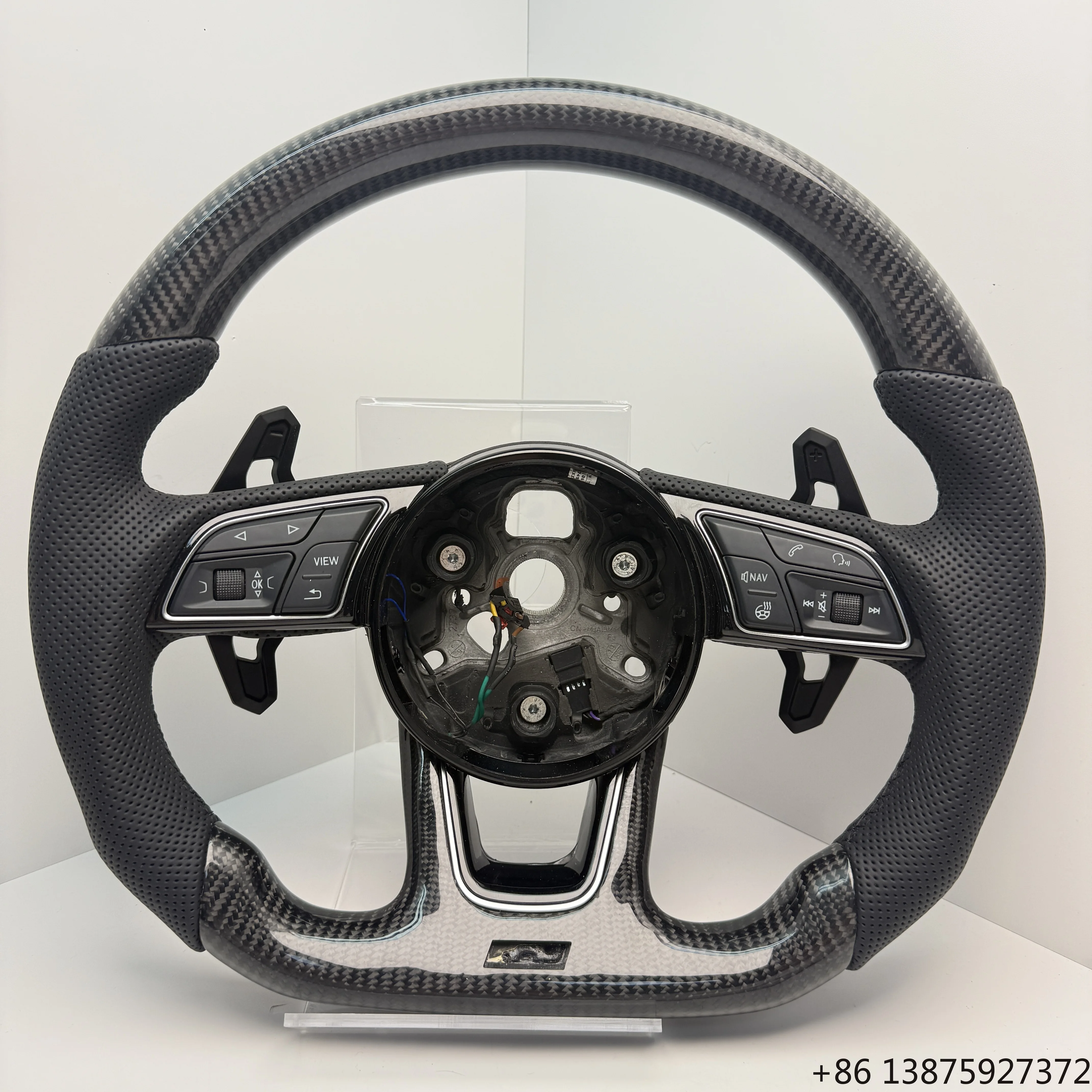 Leather & Carbon Fiber Steering Wheel for TTRS R8 A4 A5 B9 RS4 RS6 RS5 RS7 Q5 Q7 A6 A7 C8 A1 A3 Models
Leather & Carbon Fiber Steering Wheel for TTRS R8 A4 A5 B9 RS4 RS6 RS5 RS7 Q5 Q7 A6 A7 C8 A1 A3 Models