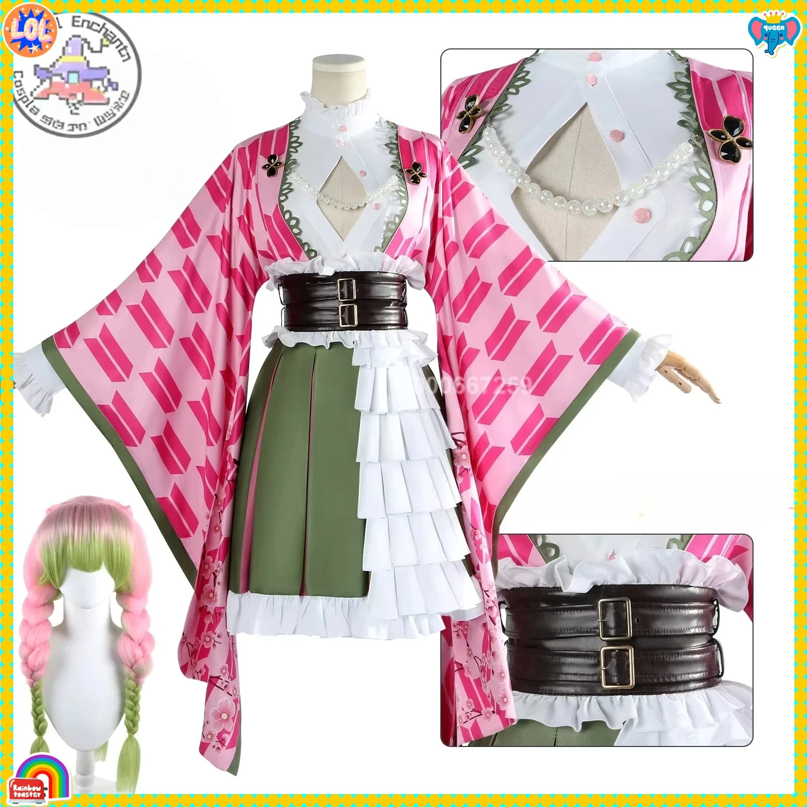 Hot Mitsuri Kanroji Cosplay Anime Costume Women Fifth Anniversary Festival Lolita Skirt Christmas Comic Con Hallowee Outfits
Hot Mitsuri Kanroji Cosplay Anime Costume Women Fifth Anniversary Festival Lolita Skirt Christmas Comic Con Hallowee Outfits