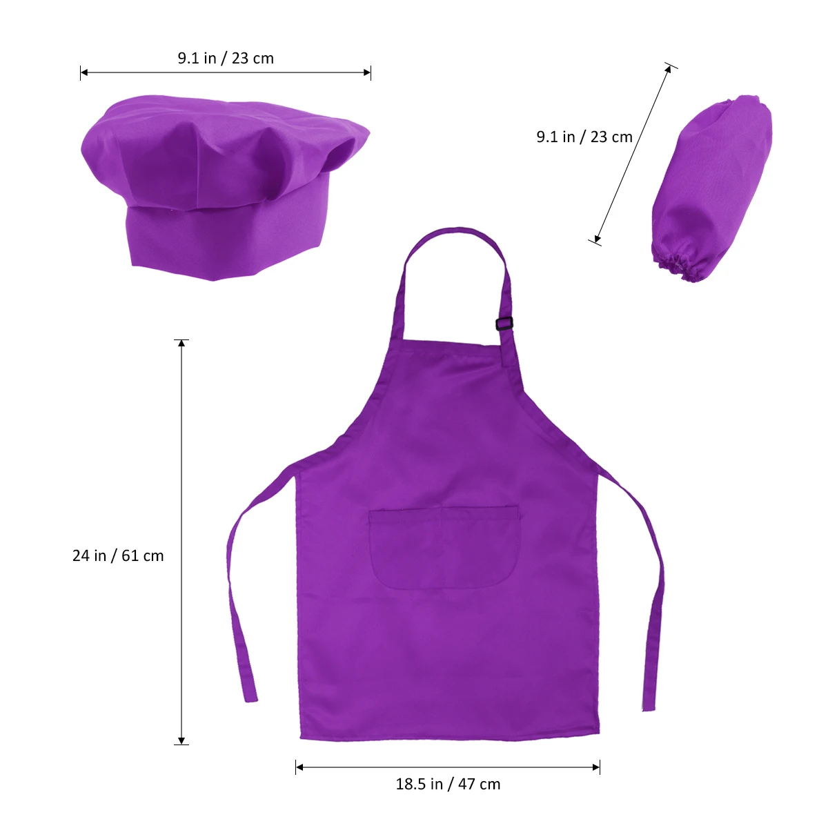 Children's Hat Sleeve Apron Suit Cooking Kids Hand Cuff Painting Clothes Chef Playset 
Children's Hat Sleeve Apron Suit Cooking Kids Hand Cuff Painting Clothes Chef Playset