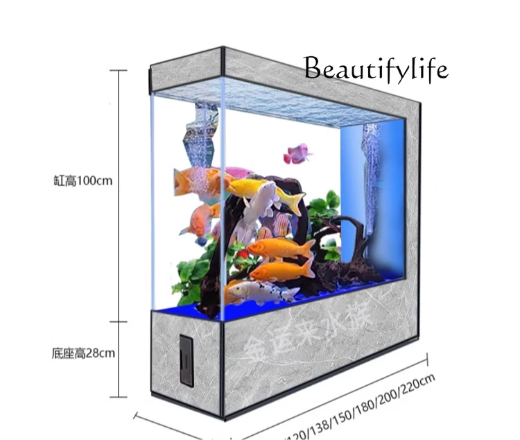 Fish tank household living room screen floor ecological partition entrance against the wall luxury large fish tank intelligent
Fish tank household living room screen floor ecological partition entrance against the wall luxury large fish tank intelligent