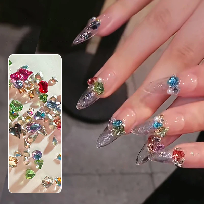 40pcs Sparkle Mini Special Shape Diamond Mixed Pointed Bottom Diamonds Nail Art Rhinestones Decorations Manicure Ornaments
40pcs Sparkle Mini Special Shape Diamond Mixed Pointed Bottom Diamonds Nail Art Rhinestones Decorations Manicure Ornaments