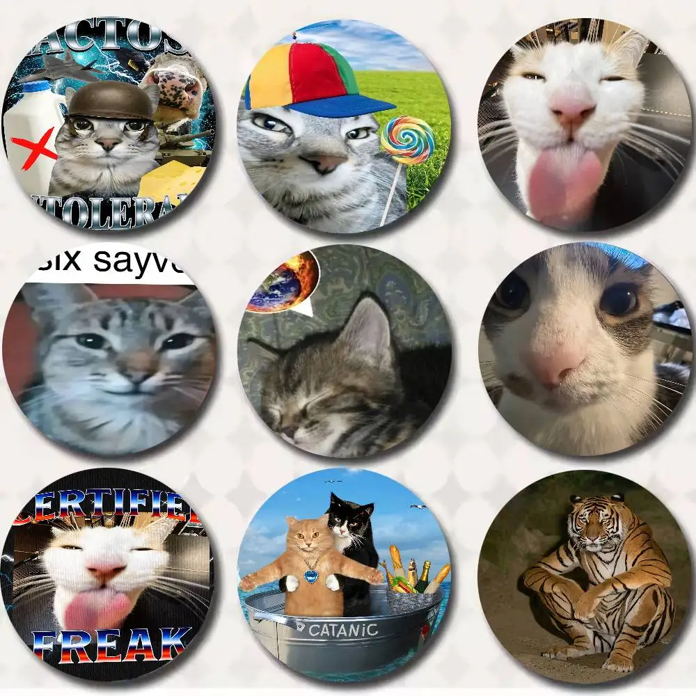 Fashion Hot Funny Cat Meme Pin Badge, Hilarious Cat Face Internet memes Design, Funny Brooch Cat Lovers MEME Decoration
Fashion Hot Funny Cat Meme Pin Badge, Hilarious Cat Face Internet memes Design, Funny Brooch Cat Lovers MEME Decoration