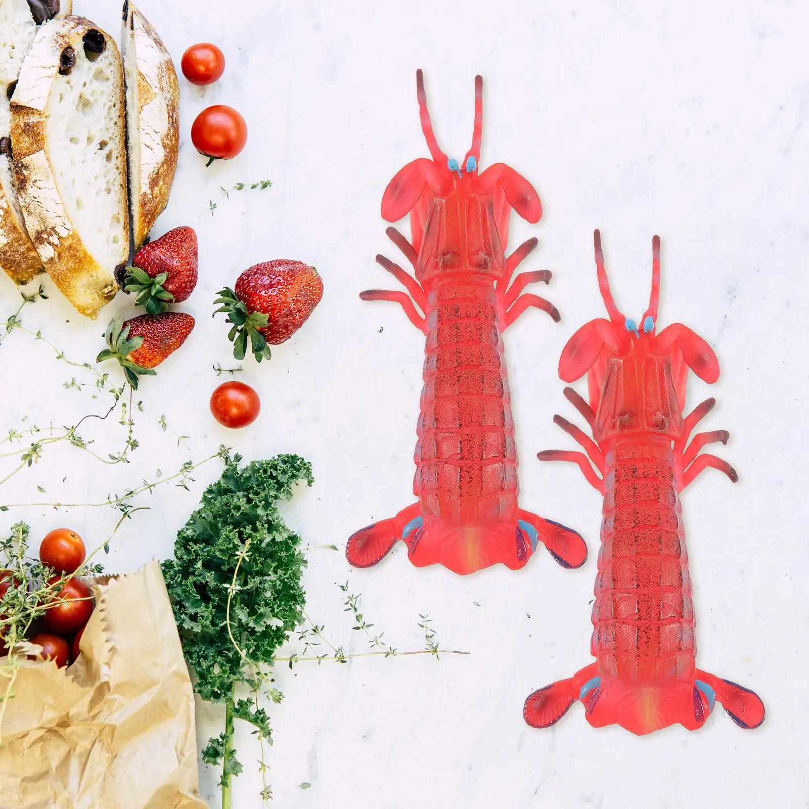 2Pcs Artificial Shrimp Highly Realistic Simulation Decorative Display Shrimp for Home Restaurant Photo Prop and Decor
2Pcs Artificial Shrimp Highly Realistic Simulation Decorative Display Shrimp for Home Restaurant Photo Prop and Decor