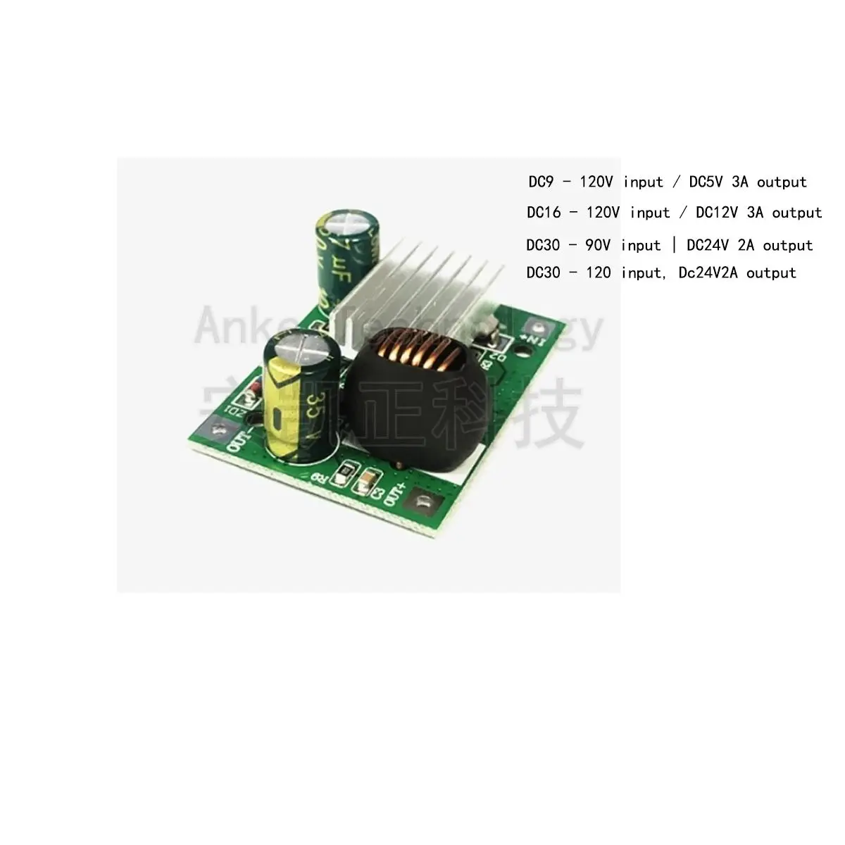 DC step - down power supply module, 9 - 120V input (100V, 96V, 84V, 72V, 24V are also applicable), wide - voltage input, convert
DC step - down power supply module, 9 - 120V input (100V, 96V, 84V, 72V, 24V are also applicable), wide - voltage input, convert