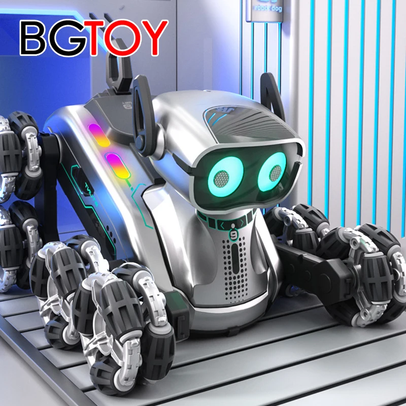BGTOY RC Car 2.4G Wireless Remote Control Machine Dog all-round driving Stunt Toys With Sound Light Music For Kids Birthday Gift
BGTOY RC Car 2.4G Wireless Remote Control Machine Dog all-round driving Stunt Toys With Sound Light Music For Kids Birthday Gift