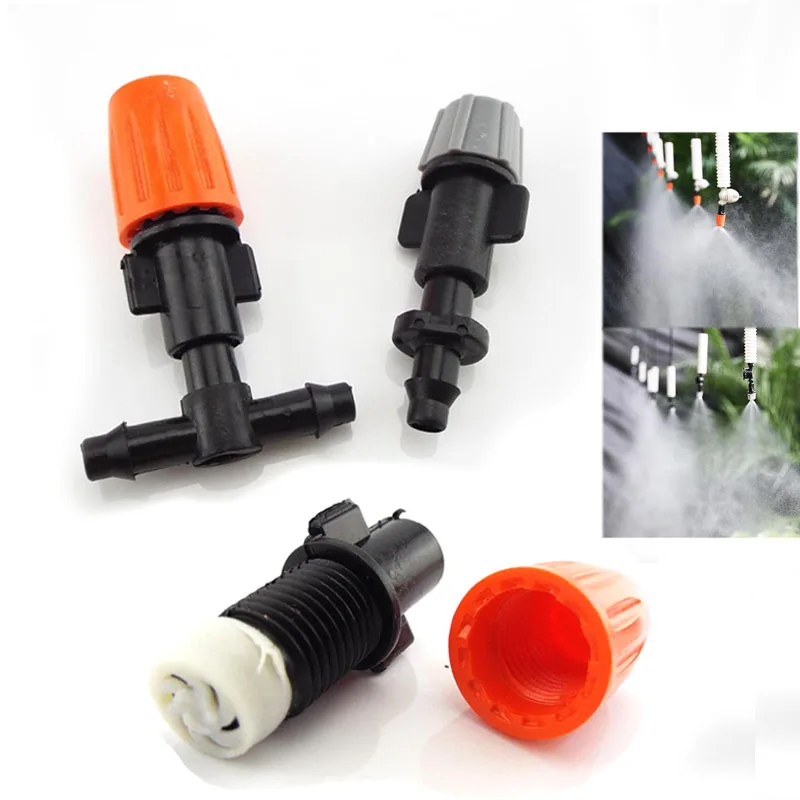 10pcs 1/4" Garden Water Irrigation Hanging Fog Sprinkler Nozzle Tee 4/7 Hose Misting Mist Sprayer Kits For Gardening Greenhouse
10pcs 1/4" Garden Water Irrigation Hanging Fog Sprinkler Nozzle Tee 4/7 Hose Misting Mist Sprayer Kits For Gardening Greenhouse