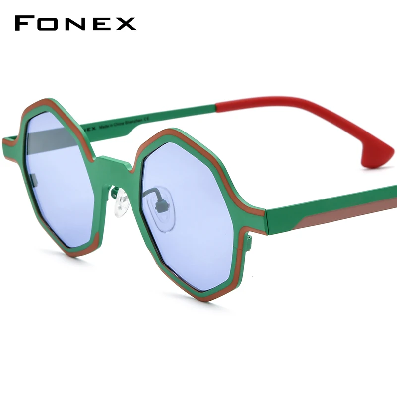 FONEX Pure Titanium Sunglasses Men 2024 New Retro Vintage Small Polygon Polarized Sun Glasses for Women UV400 Shades F85812T
FONEX Pure Titanium Sunglasses Men 2024 New Retro Vintage Small Polygon Polarized Sun Glasses for Women UV400 Shades F85812T