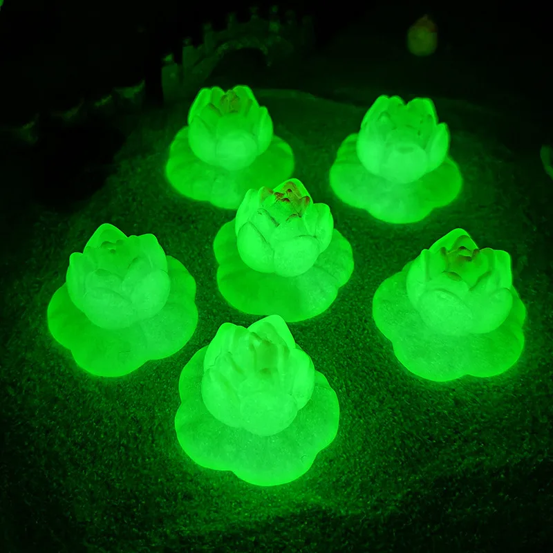 6Pcs Miniature Luminous Lotus Resin Ornaments Night Glow Decor Fairy Garden Fish Tank Micro Landscape Accessories
6Pcs Miniature Luminous Lotus Resin Ornaments Night Glow Decor Fairy Garden Fish Tank Micro Landscape Accessories