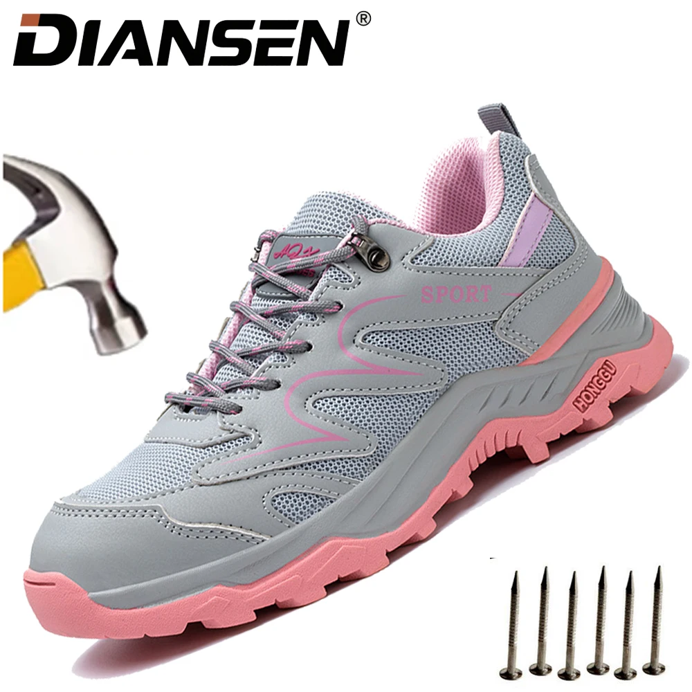 Women Work Shoes Steel Toe Boots Wear-resisting Anti-Drop Work Sneakers Slip Resistant Light Weight Construction Safety Shoes
Women Work Shoes Steel Toe Boots Wear-resisting Anti-Drop Work Sneakers Slip Resistant Light Weight Construction Safety Shoes