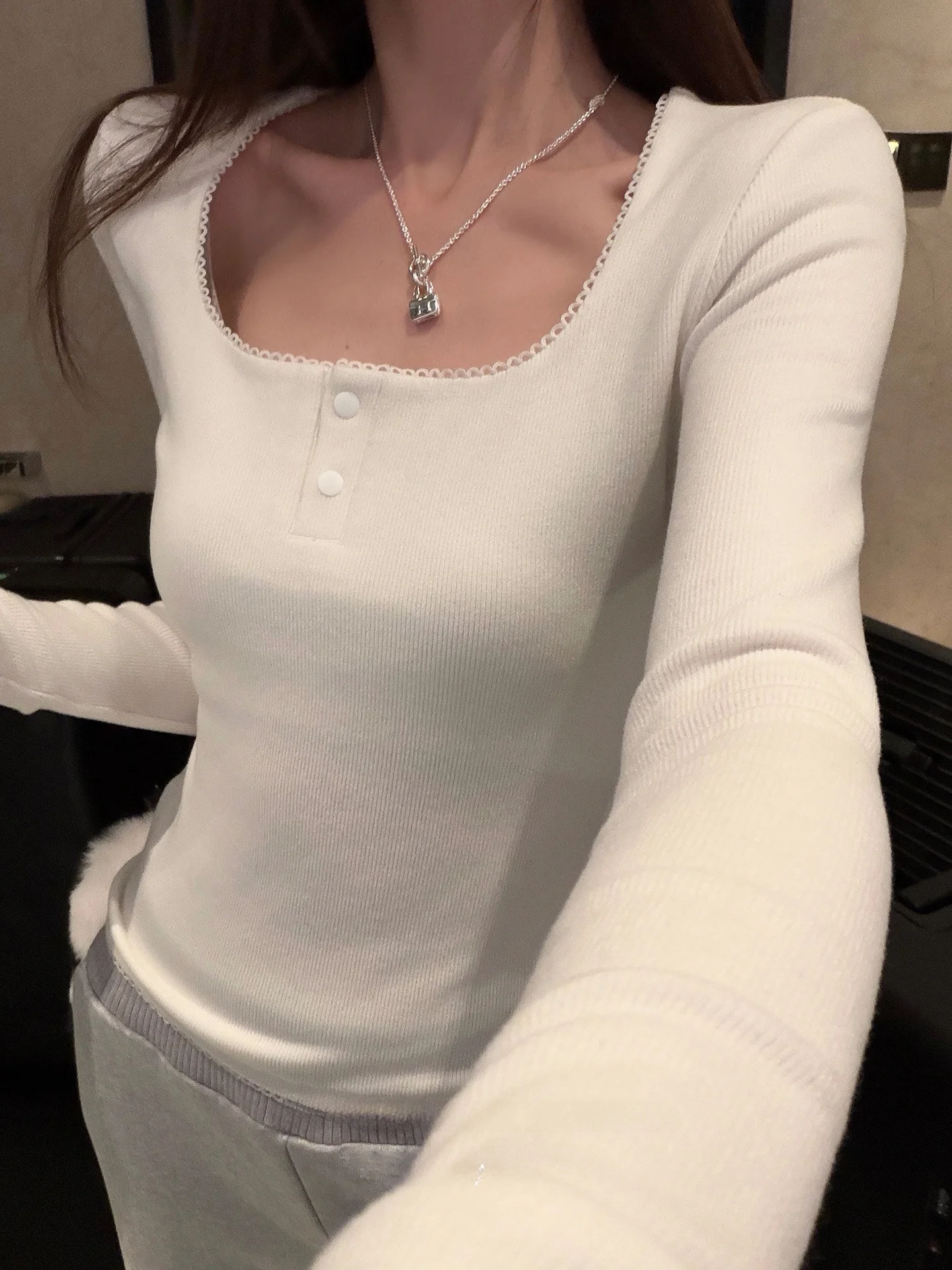 Bla Bean Humming Long Sve U Ne T irt Tee Colors Button up Slim Fit Base Layer Casual Sle Knitted Women Top
Bla Bean Humming Long Sve U Ne T irt Tee Colors Button up Slim Fit Base Layer Casual Sle Knitted Women Top