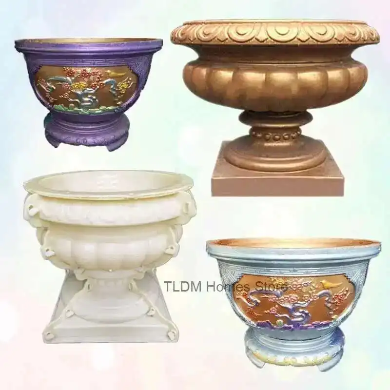 Roman Flower Pot Plastic Mold for House Outdoor Decoration DIY Large Circular Mold Garden Cement Bonsai Vase Mold T
Roman Flower Pot Plastic Mold for House Outdoor Decoration DIY Large Circular Mold Garden Cement Bonsai Vase Mold T
