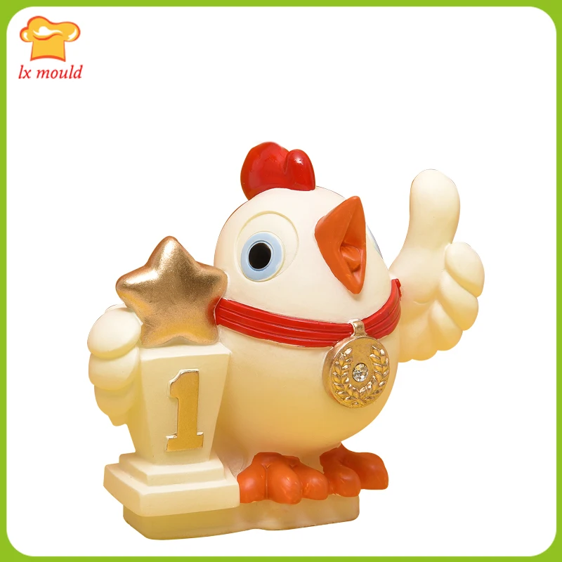 3D Award Chick Silicone Cake Baking Mould Children's Birthday Party DIY Clay Resin Candle Molds Cartoon Chicken Baby
3D Award Chick Silicone Cake Baking Mould Children's Birthday Party DIY Clay Resin Candle Molds Cartoon Chicken Baby
