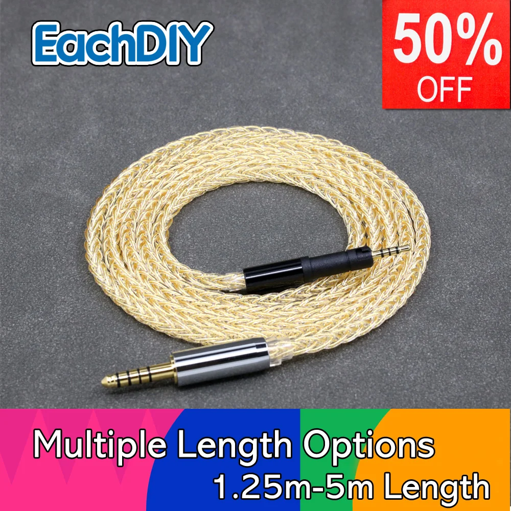 8 Core 99% 7n Pure Silver 24k Gold Plated Earphone Cable For Sennheiser HD599 HD569 HD 560S HD559 hd560s LN008440
8 Core 99% 7n Pure Silver 24k Gold Plated Earphone Cable For Sennheiser HD599 HD569 HD 560S HD559 hd560s LN008440