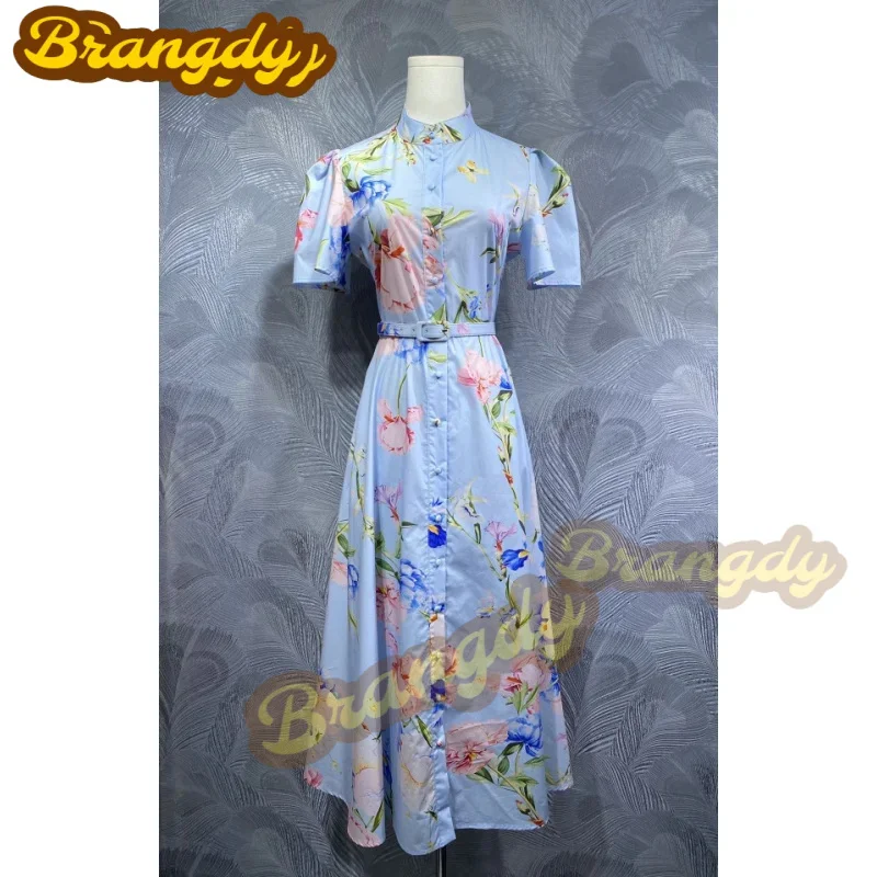 Brangdy Luxury Closing 2025 Summer New Stand Collar Cotton Printed Short Sleeve Dress
Brangdy Luxury Closing 2025 Summer New Stand Collar Cotton Printed Short Sleeve Dress