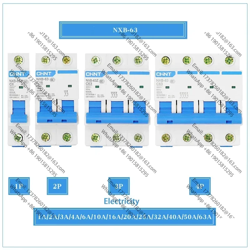 CHNT CHINT NXB-63 2P AC 230/400V disyuntor en miniatura C 6 10 16 20 25 32 40 63A DZ47 Price of 5 pieces
CHNT CHINT NXB-63 2P AC 230/400V disyuntor en miniatura C 6 10 16 20 25 32 40 63A DZ47 Price of 5 pieces