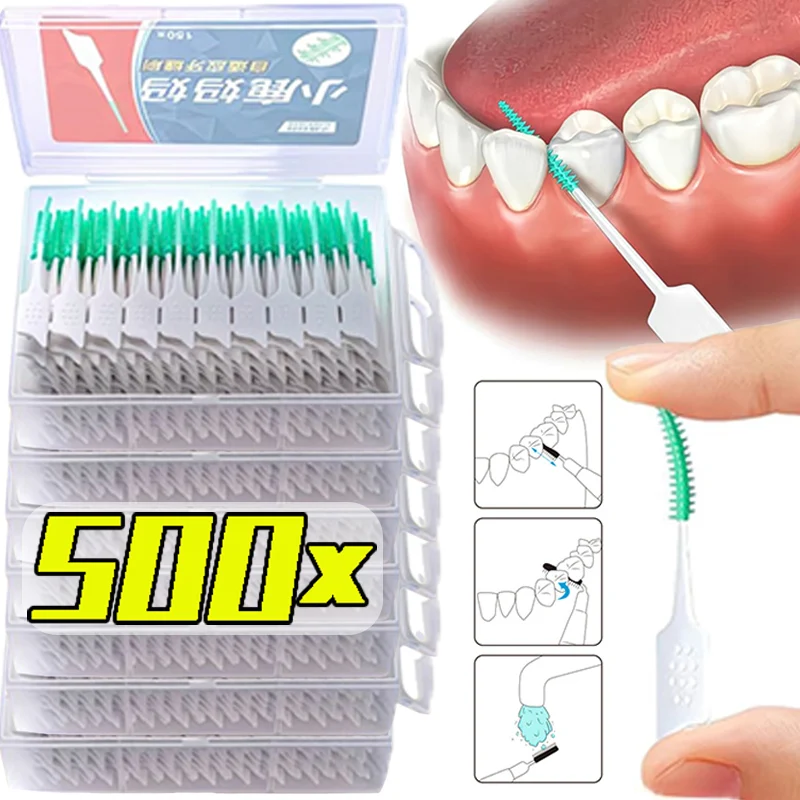 20/500pcs Disposable Soft Rubber Interdental Brush Teeth Cleaning Tool Dental Cleaning Between Toothbrush Oral Hygiene Care Tool
20/500pcs Disposable Soft Rubber Interdental Brush Teeth Cleaning Tool Dental Cleaning Between Toothbrush Oral Hygiene Care Tool