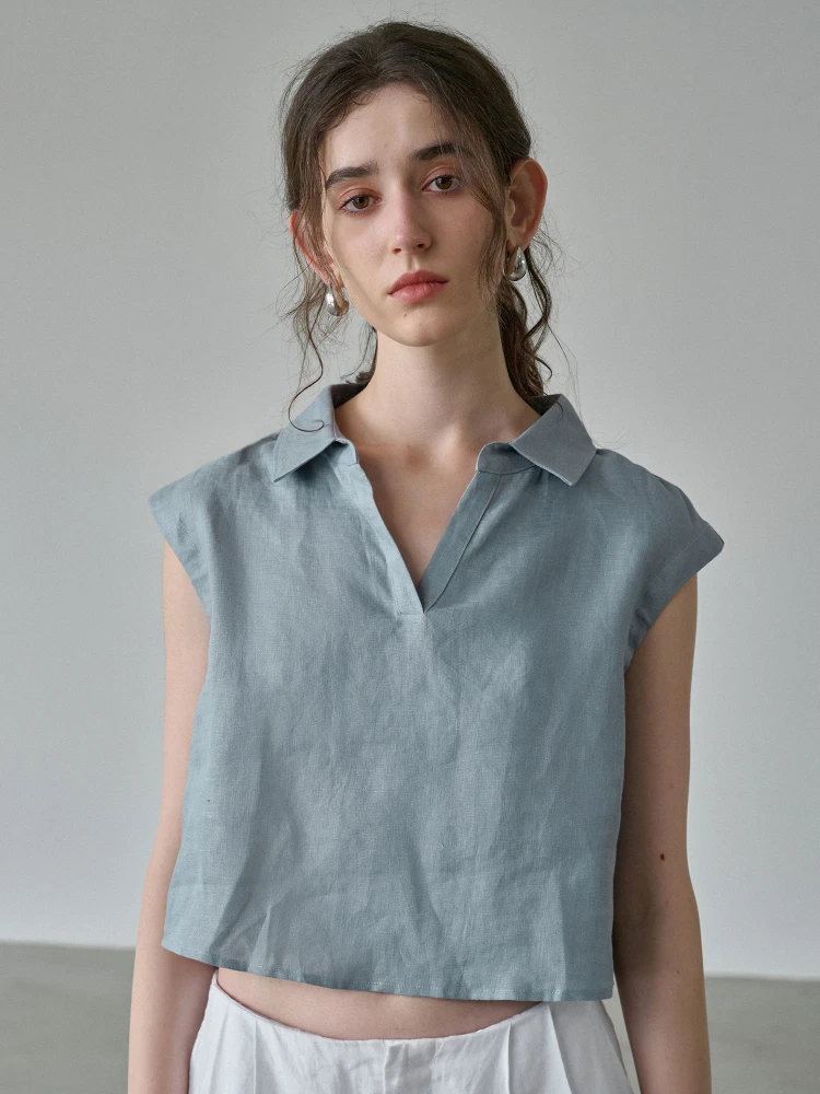 Pure Linen Shirt Women's Short Sleeve V-Neck Holiday Top Breathable Cool Sensation Commute Casual Straight Cut Neck
Pure Linen Shirt Women's Short Sleeve V-Neck Holiday Top Breathable Cool Sensation Commute Casual Straight Cut Neck