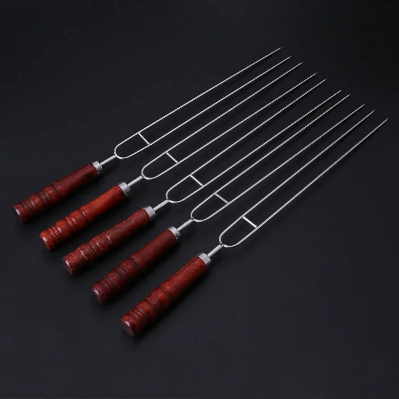 5pcs Roasting Forks with Bag Camping Hot Dog Skewers BBQ Forks Barbecue Tool Barbeque Grilling Bbq Tools
5pcs Roasting Forks with Bag Camping Hot Dog Skewers BBQ Forks Barbecue Tool Barbeque Grilling Bbq Tools